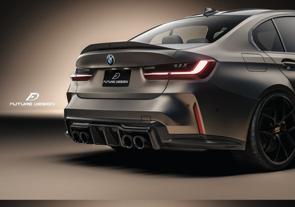 Future Design Carbon Fiber V1 Rear Spoiler Wing for BMW G80 M3
