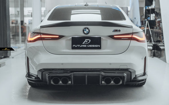 Future Design Carbon Fiber V2 Rear Spoiler Wing for BMW G82 M4