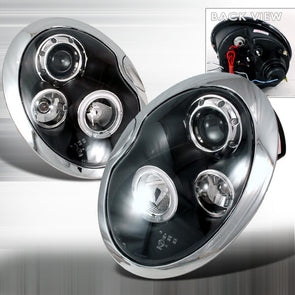 Mini Cooper 01-05 Black Housing LED Projector Headlight