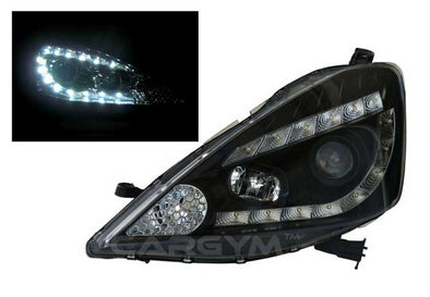 Honda Jazz / Fit 2008+ LED Devil Eyes Black Projector Headlight