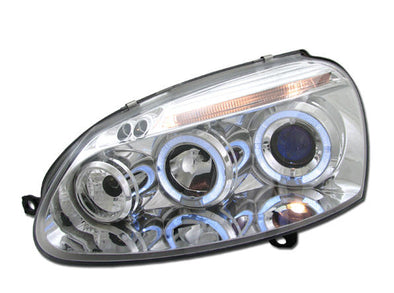 Volkswagen GOLF V MK5 GTI LED Projector Headlight w/ Halo Ring