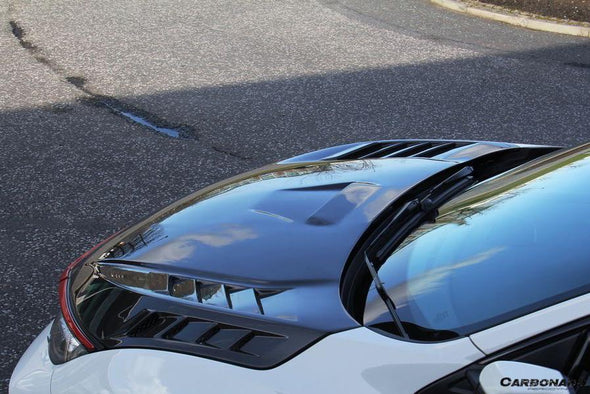 Carbonado 2015-2021 Honda Civic Type R FK8 M Style Autoclave Double Carbon Fiber Hood