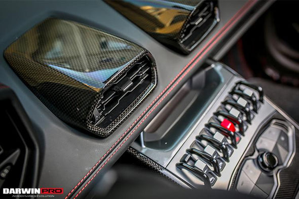 Darwinpro 2015-2019 Lamborghini Huracan LP610/LP580 Autoclave Carbon Fiber AC Panel Trim