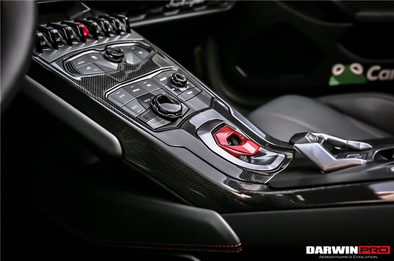 Darwinpro 2015-2019 Lamborghini Huracan LP610/LP580 Autoclave Carbon Fiber Center Console Border Trim