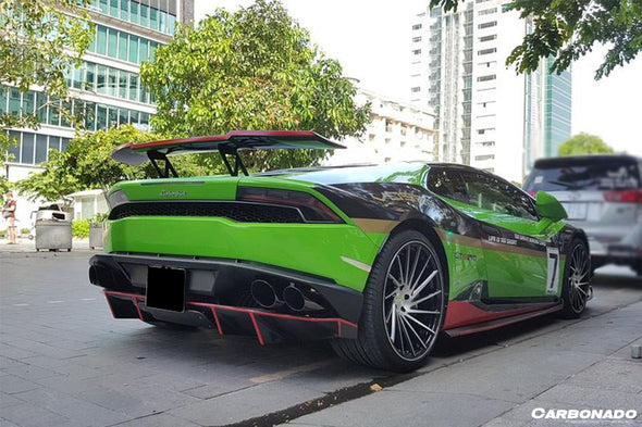Carbonado 2015-2020 Lamborghini Huracan LP610/LP580 RZS Style Carbon Fiber Trunk Spoiler