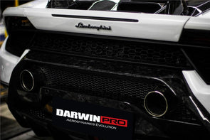 DarwinPro 2017-2020 Lamborghini Huracan Performante Dry Carbon Rear Bumper Exhaust Grill