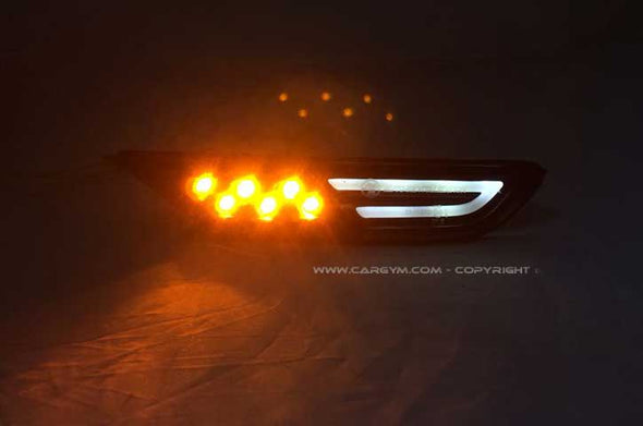 Nissan GTR R35 Fiber Optics LED Side Marker (Smoked Lens)