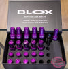 BLOX  Invert Style Forged 7075-T6 Grading Wheel Lugs (9 Colors)   20 Lugs (European Cars)