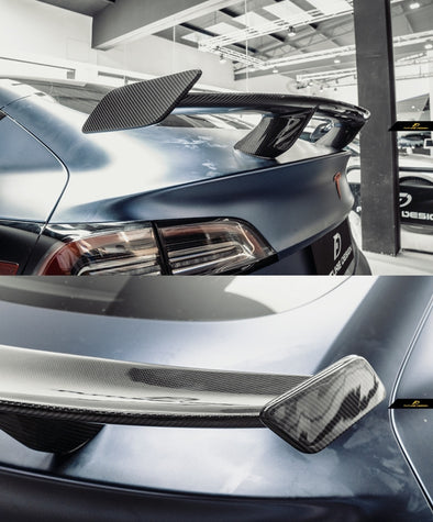 Future Design Carbon Fiber GT Rear Spoiler for Tesla Model 3