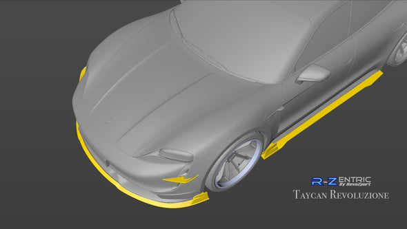 Revozport Revoluzione Carbon Fiber Body kit for Porsche Taycan 4S & Turbo