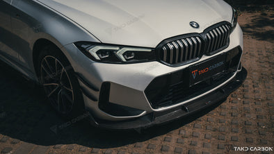 TAKD CARBON Dry Carbon Fiber Front Bumper Canard for 2023+ BMW 3-Series G20 / G28