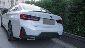 TAKD CARBON Carbon Fiber Rear Lip Spoiler Ver. 1 for BMW 3-Series G20 / G28 2019+