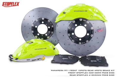 Akebono 10 POT x StopFlex Carbon Ceramic Disc Front Brake Kit for Porsche 992 911 Carrera / GTS / GT3 / Turbo 2019+