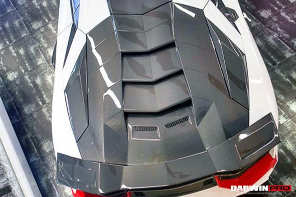 Darwinpro 2011-2016 Lamborghini Aventador LP700 Coupe BKSS Style Carbon Fiber Engine Trunk