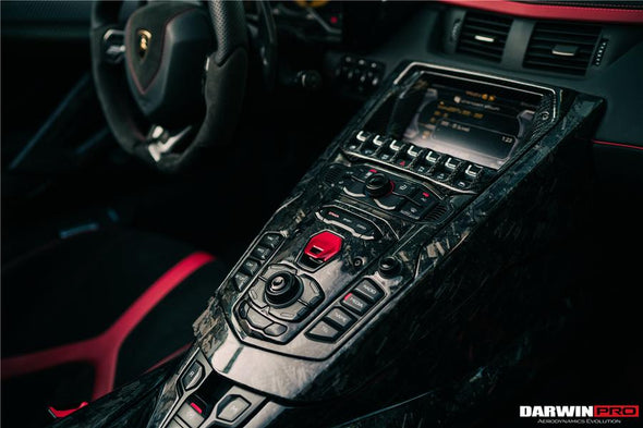 Darwinpro 2013-2016 Lamborghini Aventador LP700 Roadster Carbon Fiber Center Control Surround Panel
