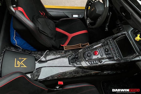 Darwinpro 2013-2016 Lamborghini Aventador LP700 Roadster Carbon Fiber Center Control Surround Panel