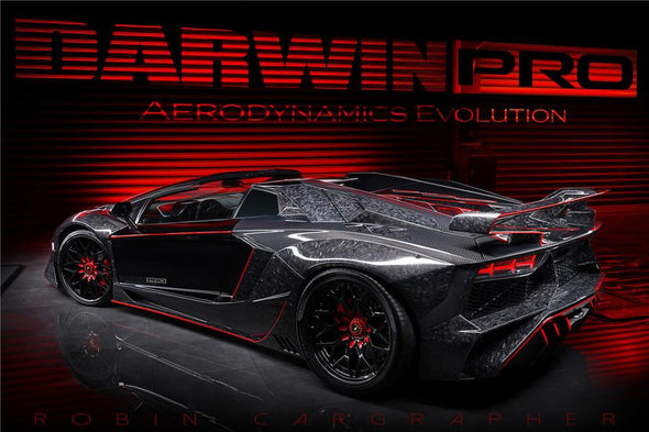 Darwinpro 2011-2016 Lamborghini Aventador LP700 Coupe SV-BKSSII Style Wide body Carbon Fiber Aero Full Kit