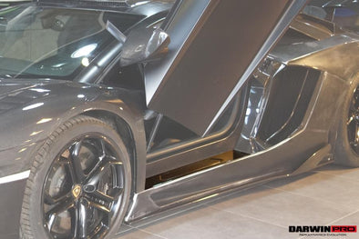 Darwinpro 2011-2016 Lamborghini Aventador LP700 Coupe Carbon Fiber Door Still Plate Caps