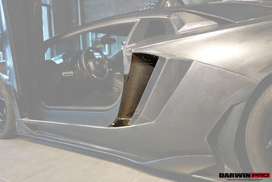 Darwinpro 2011-2016 Lamborghini Aventador LP700 Coupe Carbon Fiber Quarter Panel Fender Vent Inside