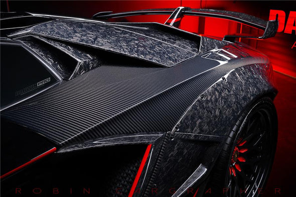 Darwinpro 2013-2016 Lamborghini Aventador LP700 Roadster SV-BKSSII Style Wide Body Carbon Fiber Aero Full Kit
