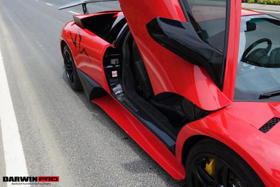 DarwinPro 2001-2010 Lamborghini Murcielago SV Style Carbon Fiber Door Sills Steps Cover