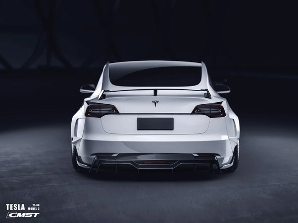 CMST Tesla Model 3 Ver. 5 Carbon Fiber Rear Rear Diffuser