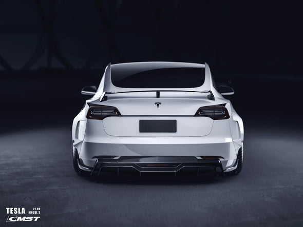 CMST Tesla Model 3 Carbon Fiber Rear Diffuser Ver.5