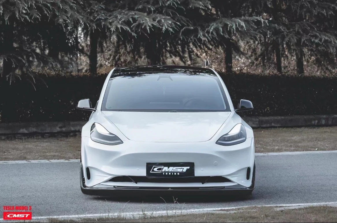 New Release!!! CMST Tesla Model 3 Carbon Fiber Front Lip Ver.5 – CMST Tuning