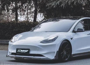 CMST Tuning Carbon Fiber Front Bumper & Front Lip for Tesla Model 3 Ver.2