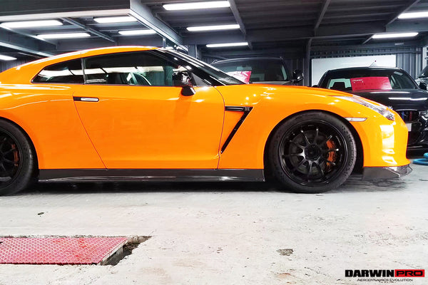 Darwinpro 2008-2016 Nissan GTR R35 CBA/DBA ZELE Style Carbon Fiber Sid ...