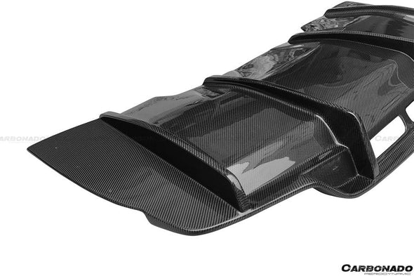 Carbonado 2015-2018 Mercedes Benz W205 C63/S AMG Coupe PS Style Rear Diffuser