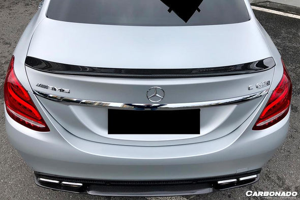 Carbonado 2015-2021 Mercedes Benz C-Class W205 Sedan PS Style Trunk Spoiler