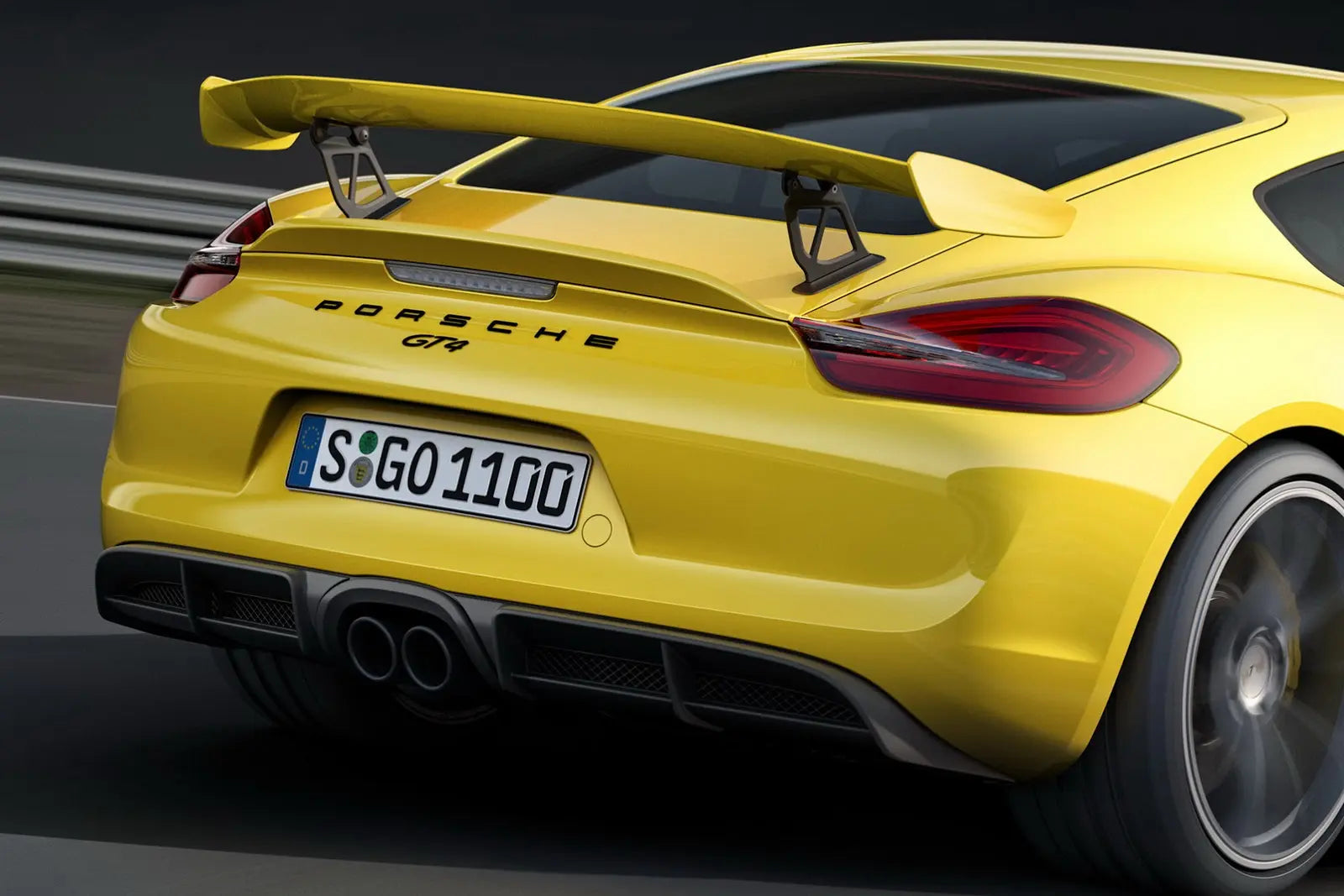Gt4 Car Rear Porsche Cayman Gt4 Rear
