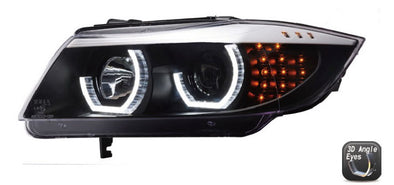 BMW 3-Series E90/E91 09-11 Sedan 3D LED Black Headlight