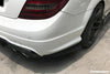 Carbonado 2012-2014 Mercedes Benz W204 C63 AMG RZS Style Carbon Fiber Rear Bumper Caps