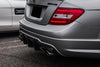 Carbonado 2012-2014 Mercedes Benz W204 C63 AMG RZ Style Carbon Fiber Rear Lip