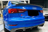 Carbonado 2013-2020 Audi S3/ A3 /RS3 Sedan RW Style Carbon Fiber Trunk Spoiler