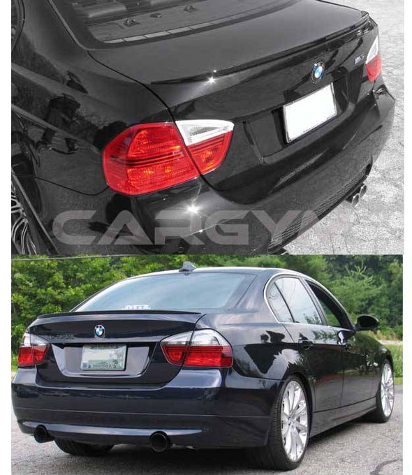BMW E90 3-Series M3 Style Carbon Fiber Rear Trunk Lip Spoiler