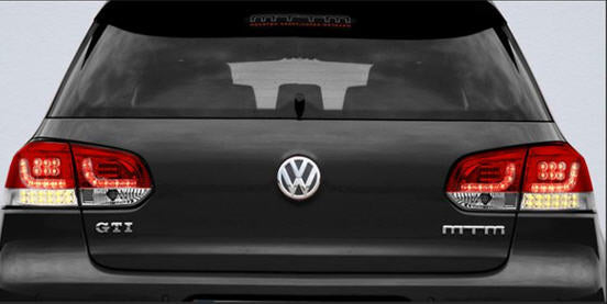 VW GOLF VI MK6 2009+ R Style Red & Clear LED Taillight