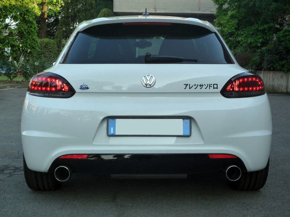 Volkswagen Scirocco 2009+ Red & Clear LED Taillight