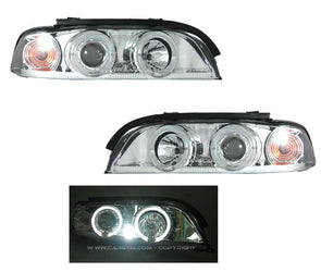 BMW E39 97-03 5-Series Projector Headlight with LED Angel Eyes