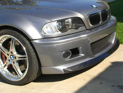 BMW E46 M3 STRASSENTECH Style Carbon Fiber 2pc Front Lip