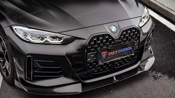 TAKD CARBON Carbon Fiber Front Lip for BMW i4 / 4-Series G26 GranCoupe M440i 430i