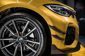 TAKD CARBON Dry Carbon Fiber Front Bumper Canards for BMW 3 Series G20 2019+