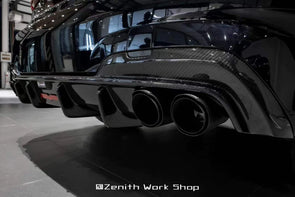 TAKD Carbon Dry Carbon Fiber Rear Diffuser Ver.2 for BMW 3 Series G20 2019-2022