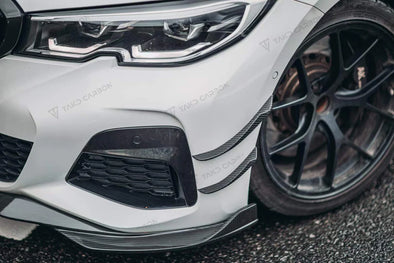 TAKD CARBON Carbon Fiber Front Lip Ver.2 for BMW 3 Series G20 330i M340i 2019-2022