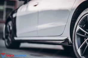 TAKD Carbon Dry Carbon Fiber Side Skirts For Audi S4 & A4 S-Line B9.5 2020+