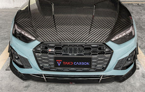 TAKD CARBON Dry Carbon Fiber Front Lip For Audi S5 & A5 S-Line B9.5 2020+