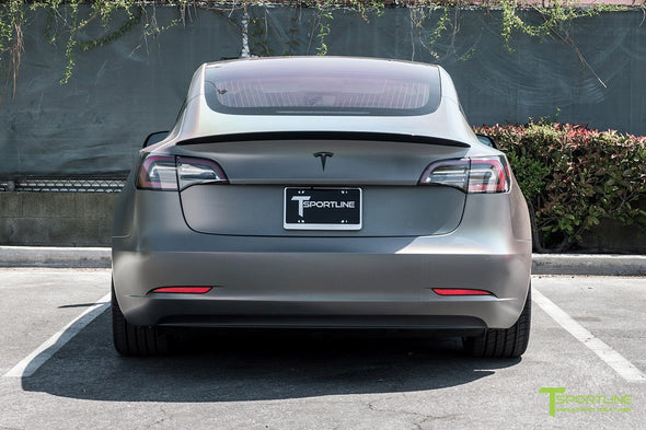 T-Sportline Tesla Model 3 Carbon Fiber Executive Trunk Wing Lip 