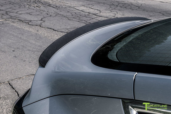 T-Sportline Tesla Model 3 Carbon Fiber Sport Trunk Wing Spoiler
